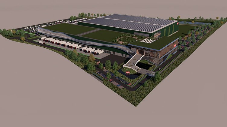 Plan du nouveau centre de distribution de Levi's à Dorsten