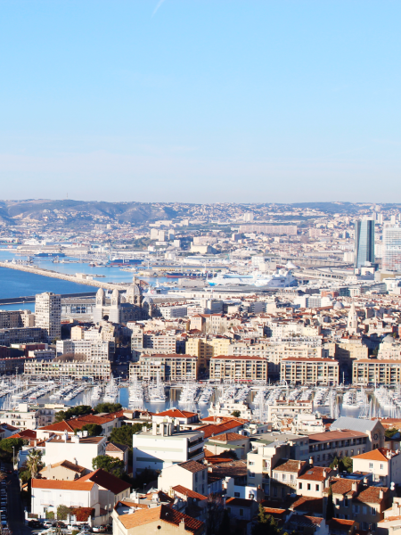 Vue aérienne de Marseille