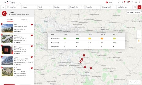 NXT i-Log - Comparaison de sites logistiques et industriels