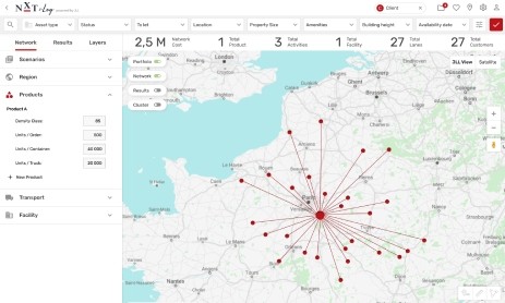 NXT i-Log - Optimisation du réseau logistique en Europe