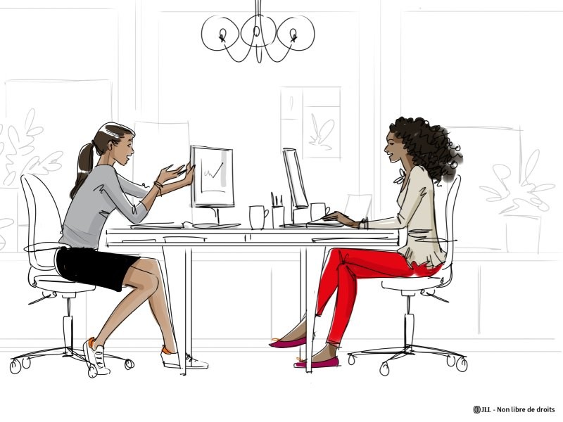 Salariées au bureau