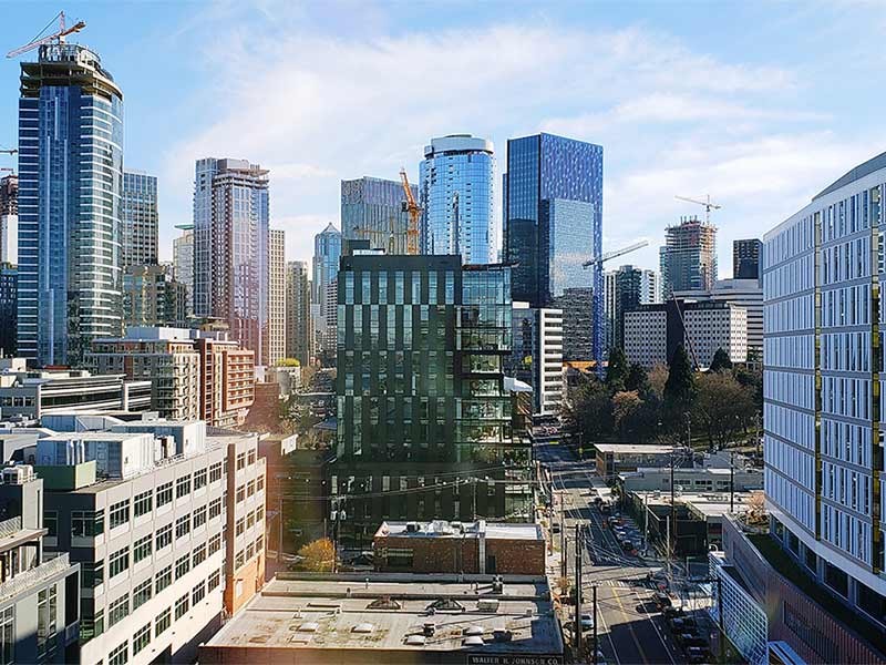 Multiple apartments and buildings in City